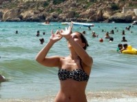 Leisure on a sandy beach